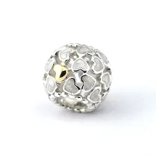 Аутентичные серебряные бусины 925 пробы обилие любви эмалированные Подвески для браслет с брелоками Сделай Сам Изготовление ювелирных изделий из драгоценных камней Berloque