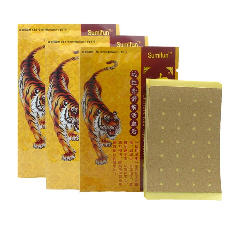 3 Bags Red Tiger Balm Pain Relief Chinese Medical Plaster Neck Joints