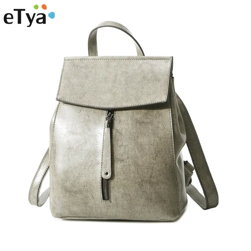 eTya Fashion Travel Women Backpack Genuine Leather Shoulder Bags Zipper Female Student School Bags Backpacks For Teenage Girls eTya Fashion Travel Women Backpack Genuine Leather Shoulder Bags Zipper Female Student School Bags Backpacks For Teenage Girls