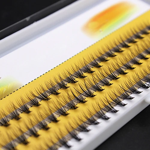 

60 Pcs New Women Pro Makeup Black False Eyelashes Clusters Grafting Fake Eyelashes Extension Beauty Tool High Quality