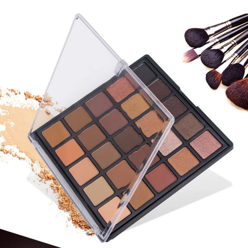 

25 Colors Beauty Palette, Eye Matter Make & Metallic Smoky/Warm Bronzed Shadow Shimmer Up New
