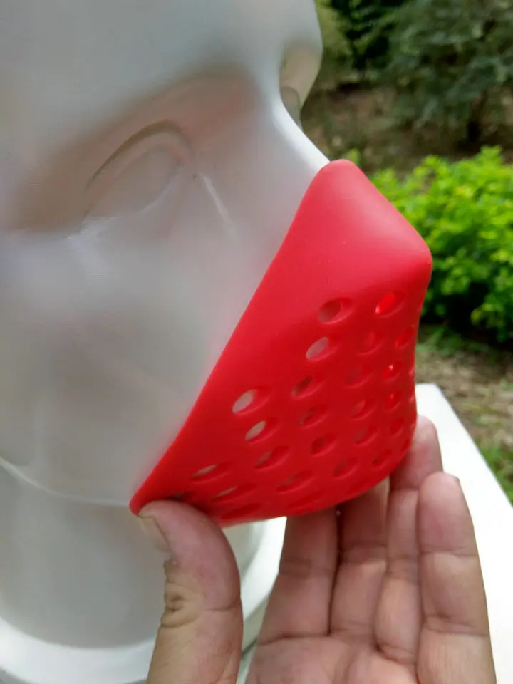 one size cosplay black&red Mini Soft Non-Toxic Rubber Spiderman Faceshell props