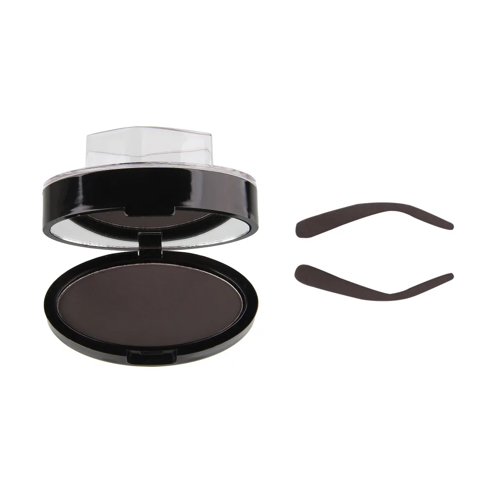 2X Gray Makeup Eyebrow Powder Seal Waterproof Eyebrow Stamp Shadow