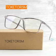 Monturas para gafas cuadradas Toketorism para Mujeres Hombres gafas Ópticas Clásicas montura nerd gafas 9432