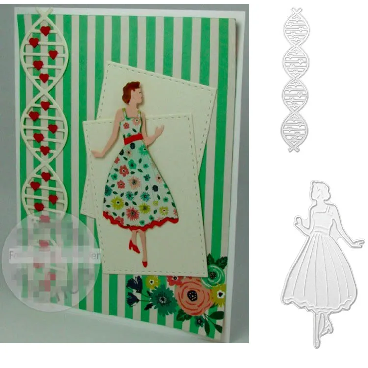 

modern Women Metal Cutting Dies for DIY Scrapbooking Die Stencils Embossing DIY Card Making/Photo Album Decoration