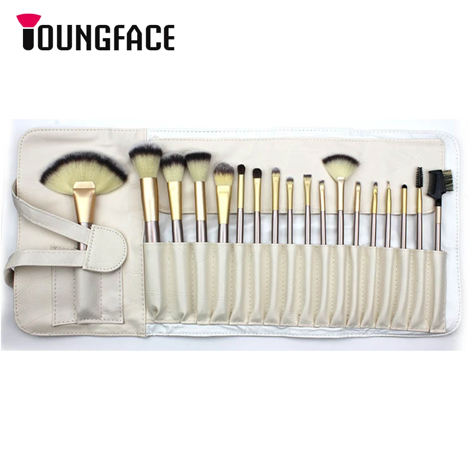 

18PCS Makeup Brushes Set Professional Cosmetic Kit Contour Brush Blending Powder Brush High Quality Synthetic Hair Make UP Brush