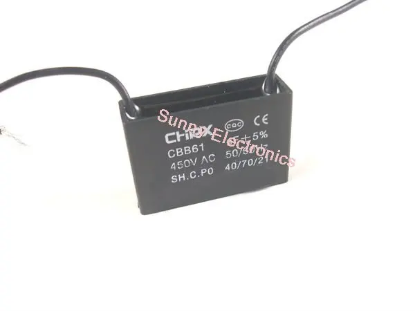 450vac 1 5uf Cbb61 Metallized Capacitor For Motor Start Up