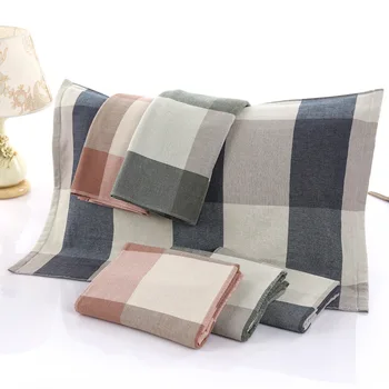 

new plaid pillow towel hair towel macgic towel nostalgic grid more creative towel household daily necessities gifts