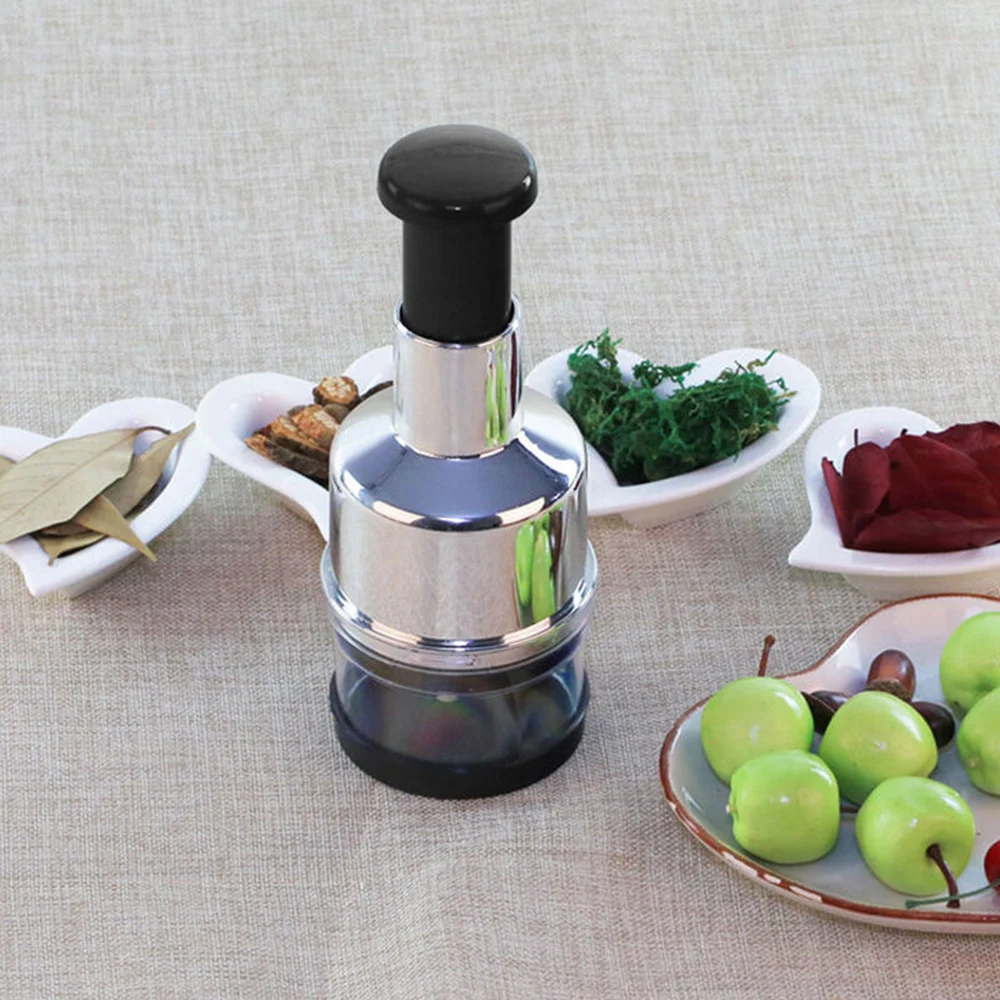 

Multi-functional Hand-cut Garlic Onion Food Chopper Slap Chop Fruit Vegetable Cutter Grater Kitchen Accessorie Tool garlic press