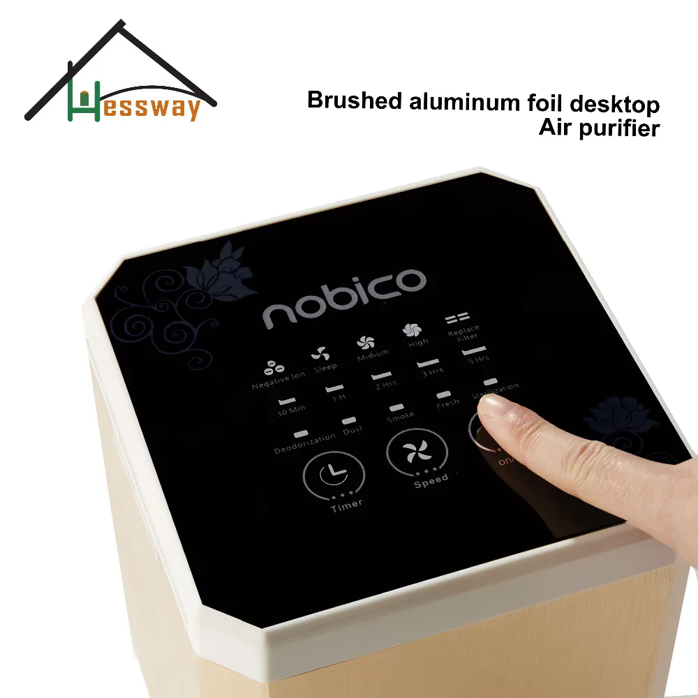 3 in 1 air purifier ionizer air filter hepa room air cleaner with Aluminum alloy material-in Air