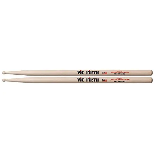 Vic Firth Американский изготовленный на заказ Рок Клен SD2 Болеро подписи барабанные палочки, Круглый наконечник, идеально подходит для светильник оркестра и ямы игры