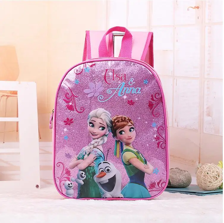 New kids cartoon Elsa Anna schoolbag girls princess cute school bag sofia Kindergarten backpacks in - 32780036869