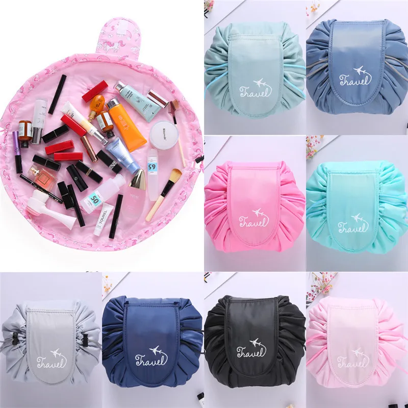 

NOENNAME_NULL Portability Magic Travel Pouch Cosmetic Bag Makeup Bags Storage Drawstring Bag