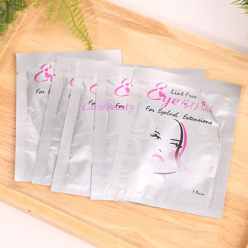 

Free shipping 50 pairs Lint Free Under Gel Eye Pads Eyelashes Thin Patches For Eyelash Extension Make Up Tools