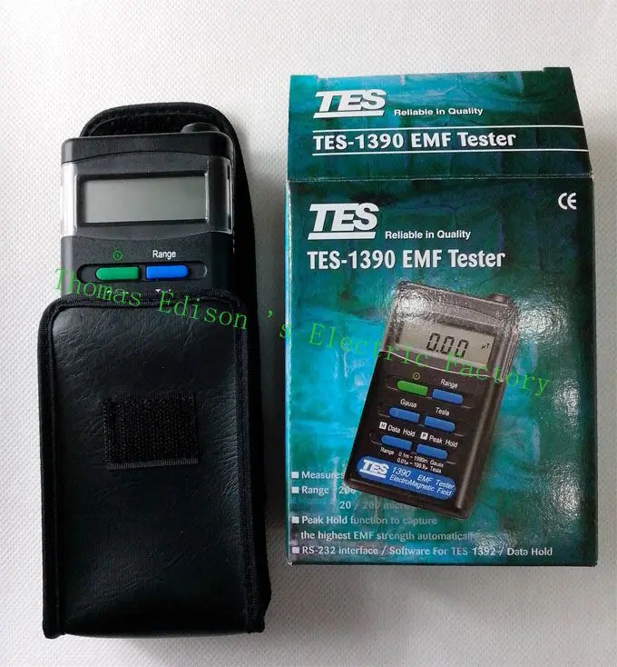 

TES EMF Tester Gauss Electromagnetic Field Meter TES-1390 Electromagnetic wave tester