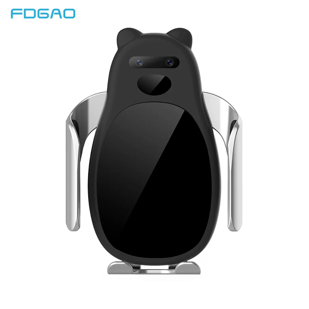 

FDGAO Qi wireless Car Charger Automatic infrared Air Vent Mount Stand Car Phone Holder 15W Fast Charger For iphone X XS Max XR 8