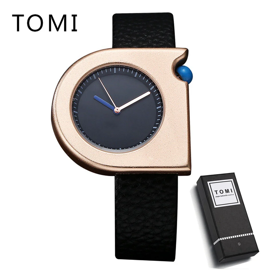 TOMI бренд Мужские Роскошные наручные часы модные спортивные Квадратные золотые кварцевые наручные часы мужские s часы лучший бренд класса люкс Relogio часы T005
