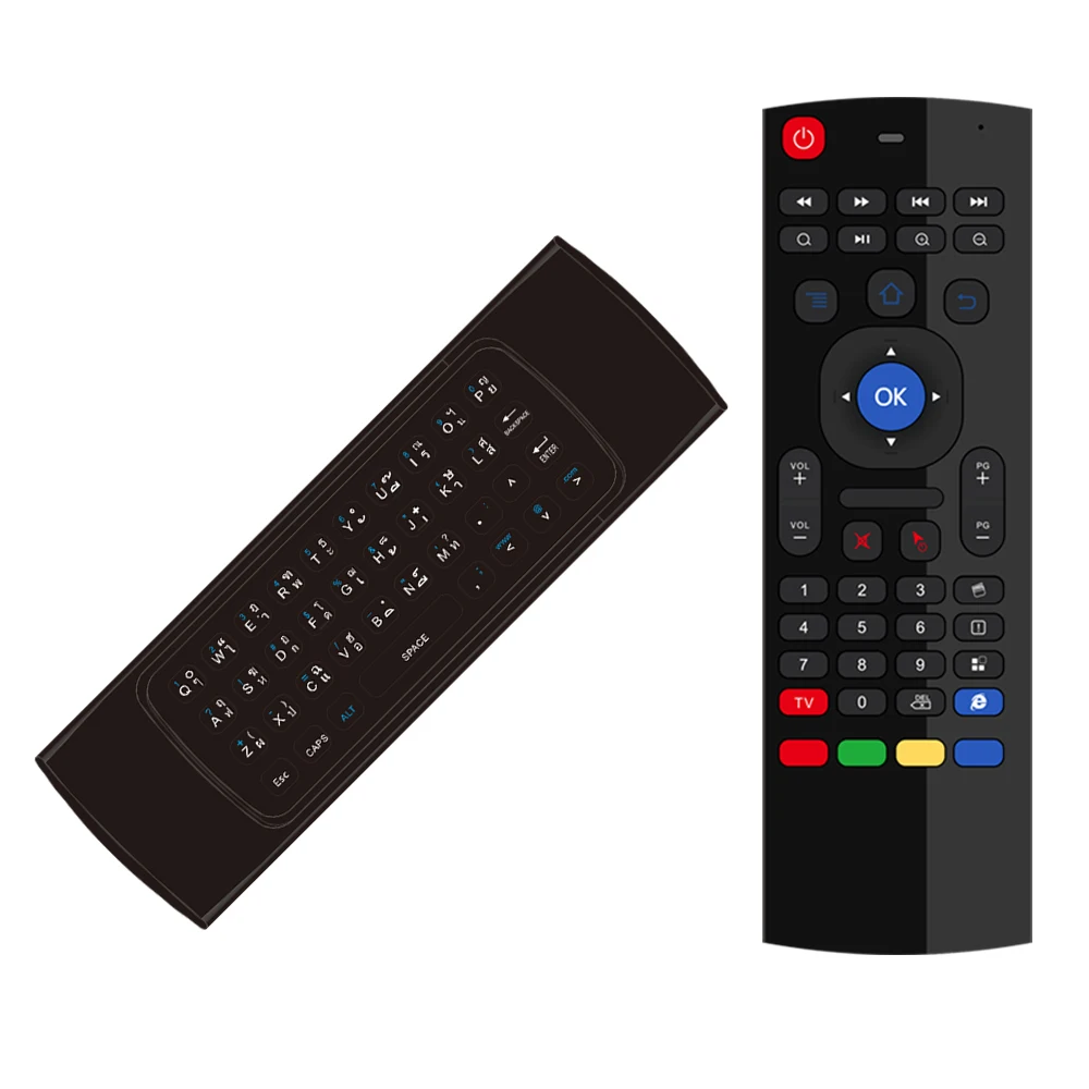 MX3 клавиатура air mouse Голосовая подсветка Английский Русский 2 4G беспроводной rd