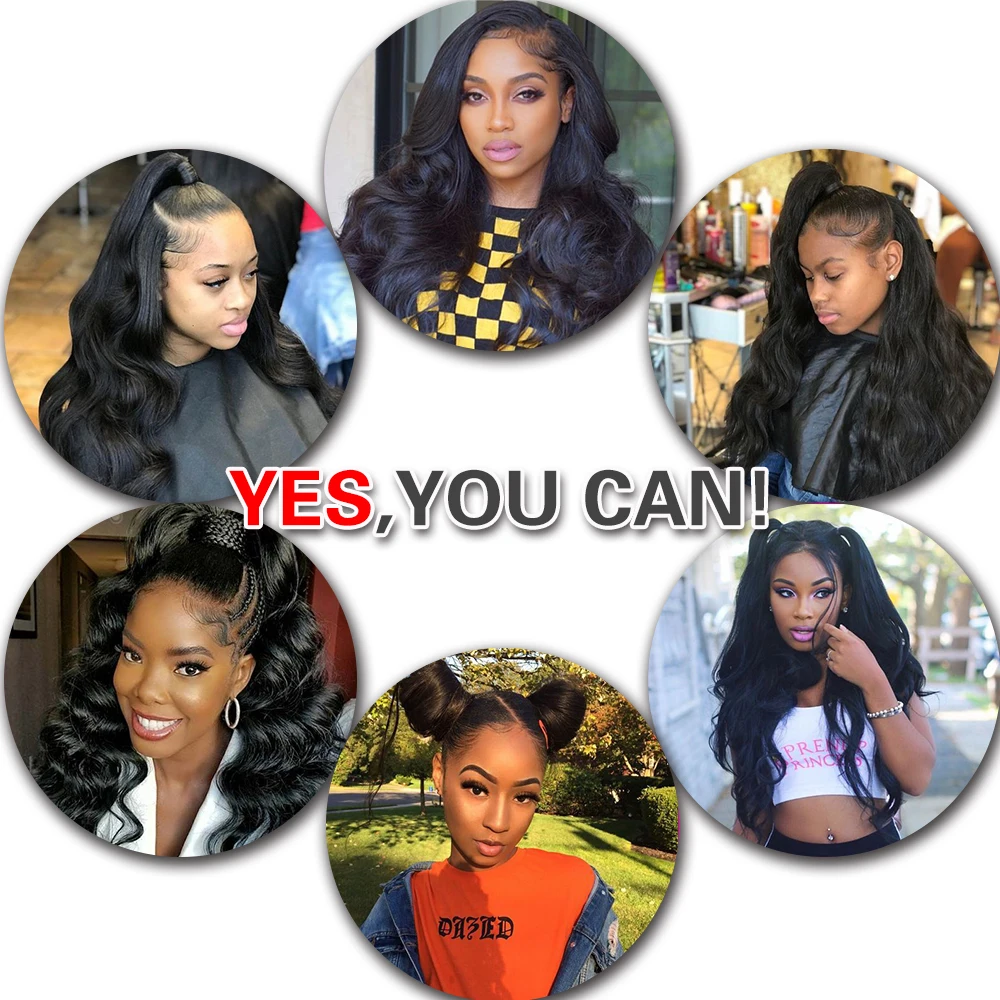 Aliballad Hair Brazilian Body Wave Bundles With Closure 4x4 Inch Remy Human Hair Bundles With Closure 3 Bundles And Closure