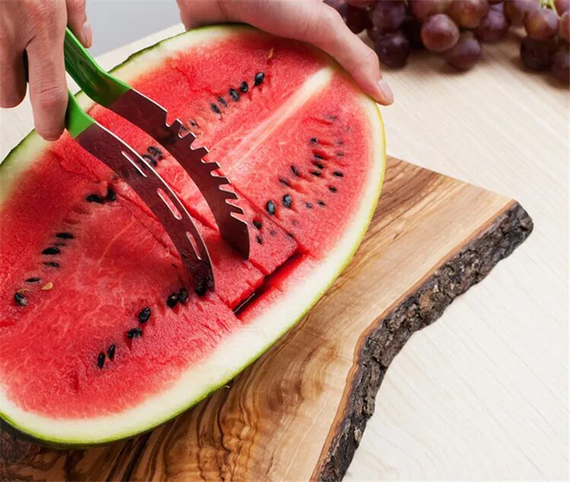 Ant Slip ПВХ нержавеющая сталь водный дынный нож для резки фруктов вода резак Cantaloup