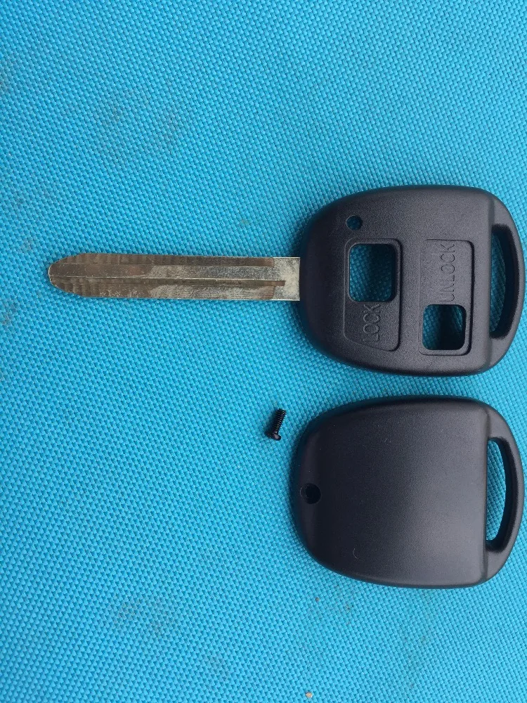 Заготовка ключа ZABEUDEIR для Toyota Corolla Camry Celica Rav 4 Yaris Prado 2 кнопки дистанционного Корпус
