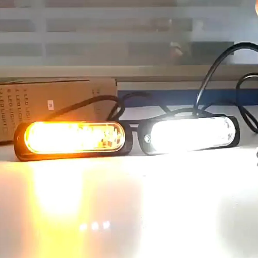 

4PCS Universal Car Led Light Security System Warning Theft Flash Blinking Fake working lamp Car Alarm LED Light