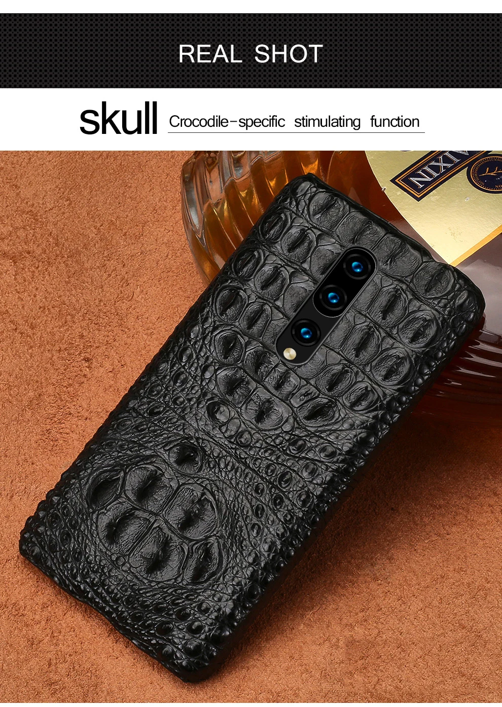 5 için 7 timsah 7Pro hakiki 100% Oneplus LANGSIDI 7T artı 6 telefon 6T kılıfı 5T deri Bugünün indirim lüks IOW bir Health Pro Natural kılıfları kapakları 10 5 için 7 timsah 10