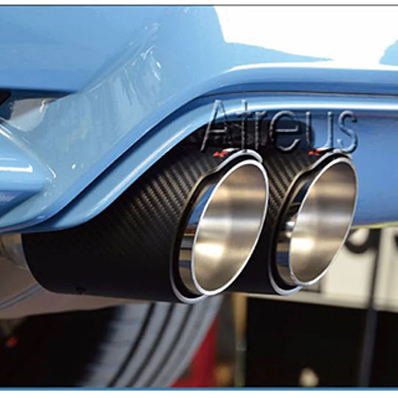 2 шт. Akrapovic выхлопные системы автомобиля из углеродного волокна глушитель наконечник хвоста для Фольксваген Tiguan BMW E90 E92 325i 328i