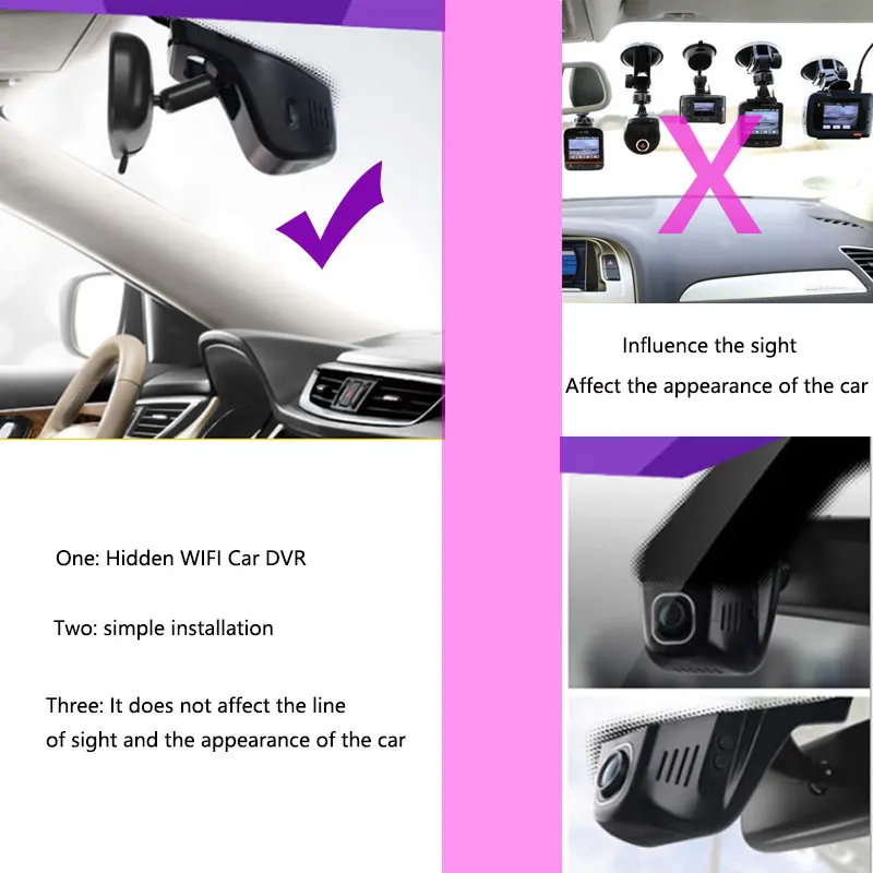 Jiluxing 1080P mini WIFI Автомобильный видеорегистратор с двумя камерами автомобильные