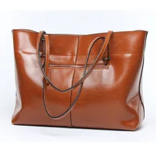 Новые кожаные ручные сумки для покупок портативная кожаная сумка простая и практичная женская большая сумка