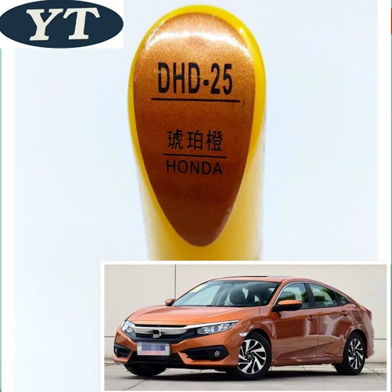 Car scratch repair pen, auto brush paint pen ORANGE color for Honda