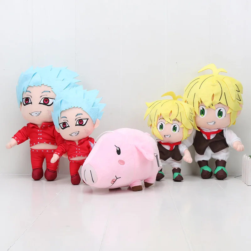 Seven Deadly Sins Nanatsu No Taizai Fox's Sin Of Greed Ban Meliodas Hawk pig плюшевые игрушки плюшевые мягкие