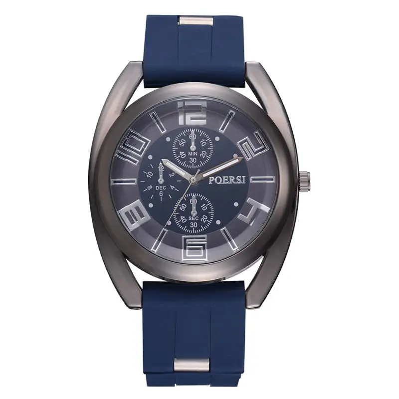 

Man Crystal Silicone Sport Analog Quartz Wrist Watch Top Brand Luxury Mens Business Sport Watch Relogio Masculino