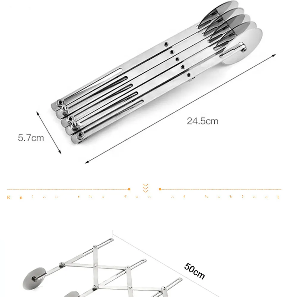 Регулируемый 3/5/7 колесная Пицца резак Нержавеющая сталь мульти-колесо нож для выпечки, для рубки теста делитель колеса Ножи инструментов для приготовления пиццы 335