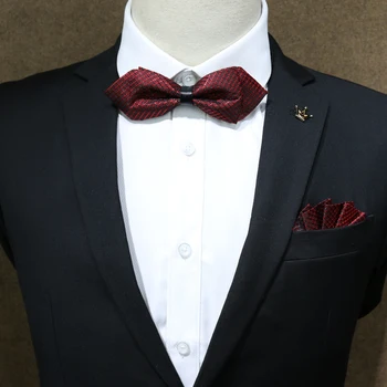 

Free shipping new men's male woman dress headwear suit tie pocket towel set groom wedding gift box handkerchief towel bag mail