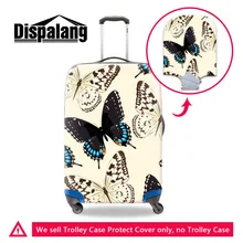 Защитный чехол для багажа для путешествий Dispalang с 3D животным принтом бабочки, Эластичный Чемодан, защитный чехол для 18-30 дюймов, чехол на колесиках
