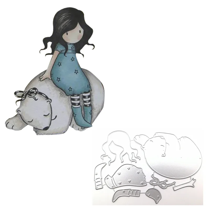 

doll Girl Metal Cutting Dies 2019 Scrapbooking Craft Dies Cut Stamps Embossing Stencils Invitation Card Making 1