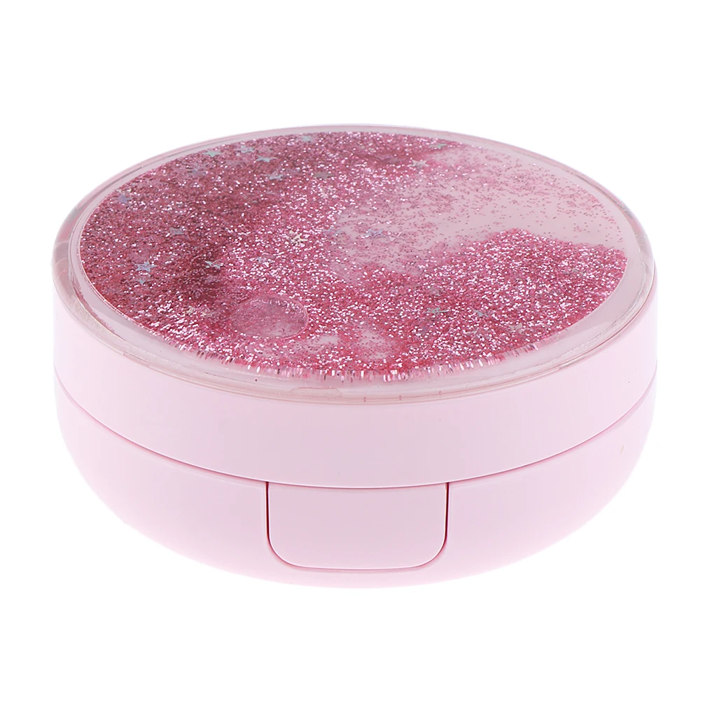 2pcs 15g Empty Makeup Powder Container Air Cushion Puff Case Foundation Cream Box Makeup Tools Pink / Black