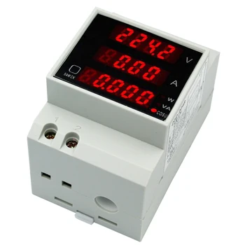 

30pcs/lot by dhl/fedex AC 80-300V LCD Digitial Voltmeter Ammeter Active Power Factor Energy Test instrument D52-2048 39%off