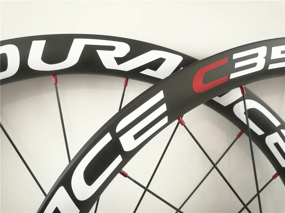 

700C 38mm height 25mm width clincher carbon road disc brake wheel POWERWAY CT/31 center lock front 12*100 after 12*142 Thru-axle