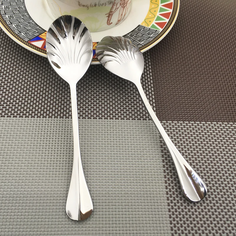 Shell Shaped Dessert Spoon (6)