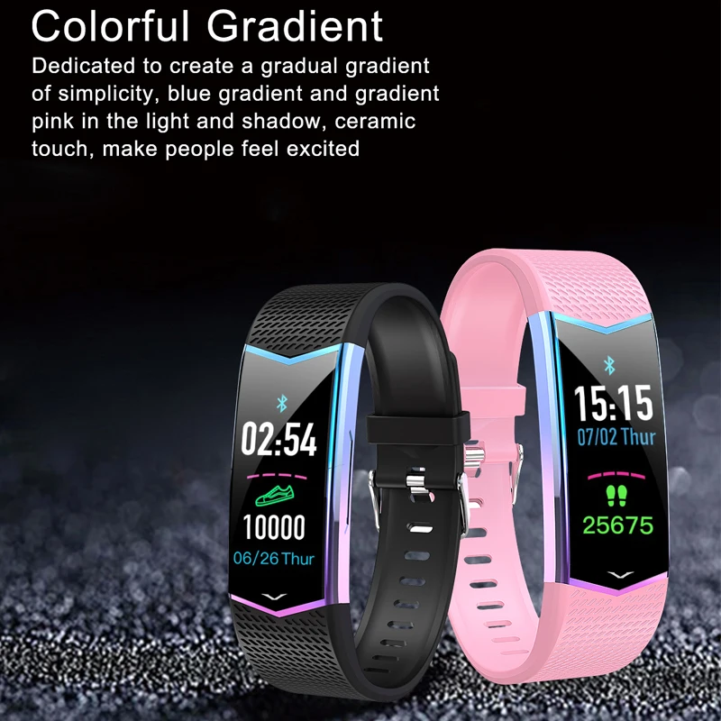  Shinsklly Fitness Bracelet with Pressure Measurement Pedometer Health Bracelet Heart Rate Monitor S - 33038073894