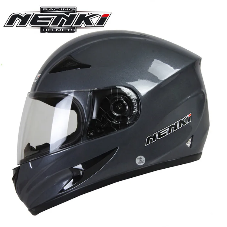 NENKI Полный мотоциклетный шлем Capacete da Motocicleta мотошлем Casque Kask 816z гоночная езда Мужской Женский шлем с шарфом - Цвет: 12