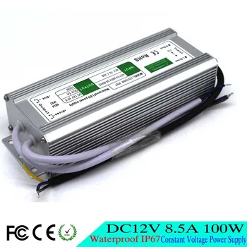 

power supply DC 12V 8.5A 100W Waterproof IP67 Led Driver Transformer 100-240V AC DC12V For Strip Industrial Equipment