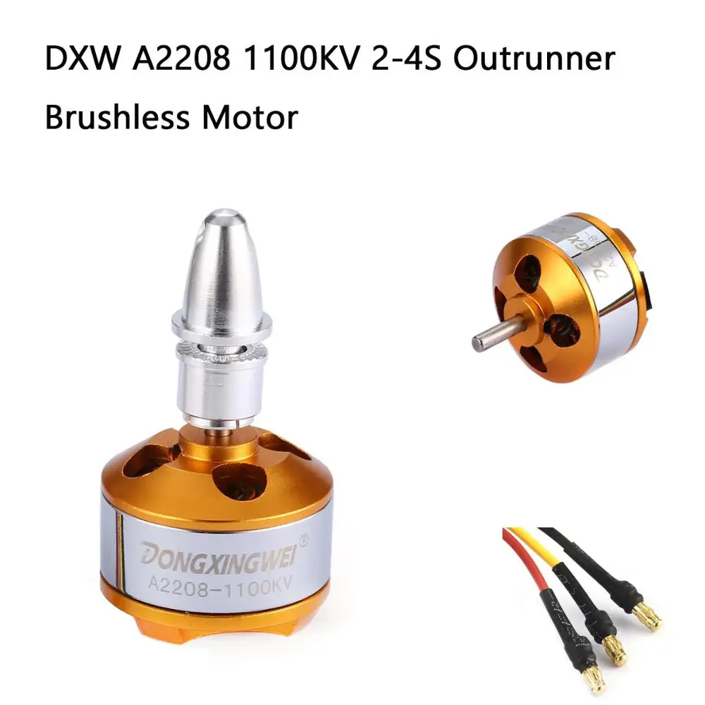 DXW A2208 1100KV 2 4S Outrunner бесщеточный двигатель для RC FPV неподвижного крыла дрона