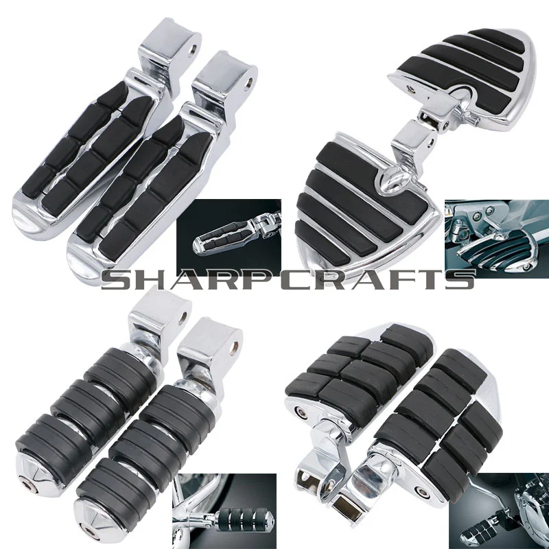 

Motorcycle Driver Rider Foot Pegs FootRests For Honda GoldWing GL1500 88-00 Shadow 1100 ACE Tourer 97-03 Valkyrie 97-04