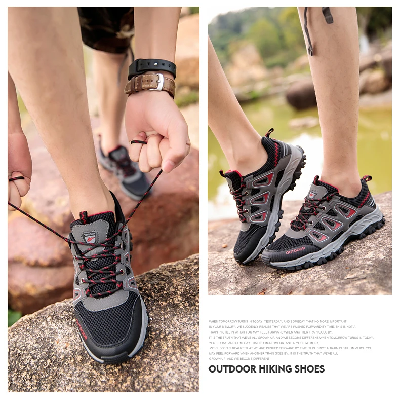 Летняя дышащая обувь для пешего туризма; мужские кроссовки; quik-сухая водонепроницаемая обувь; уличная спортивная обувь; спортивная обувь для альпинизма