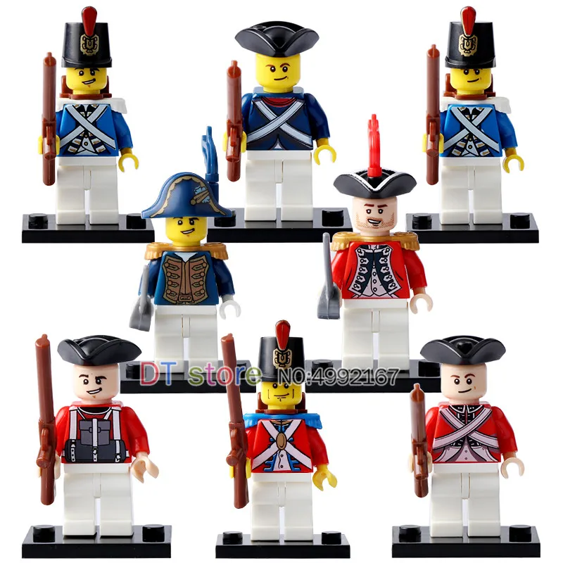 

8Pcs/Lot Imperial Navy series Rank And File soldiers Governor Building Blocks Action Figures Children Gift Toys PG8035