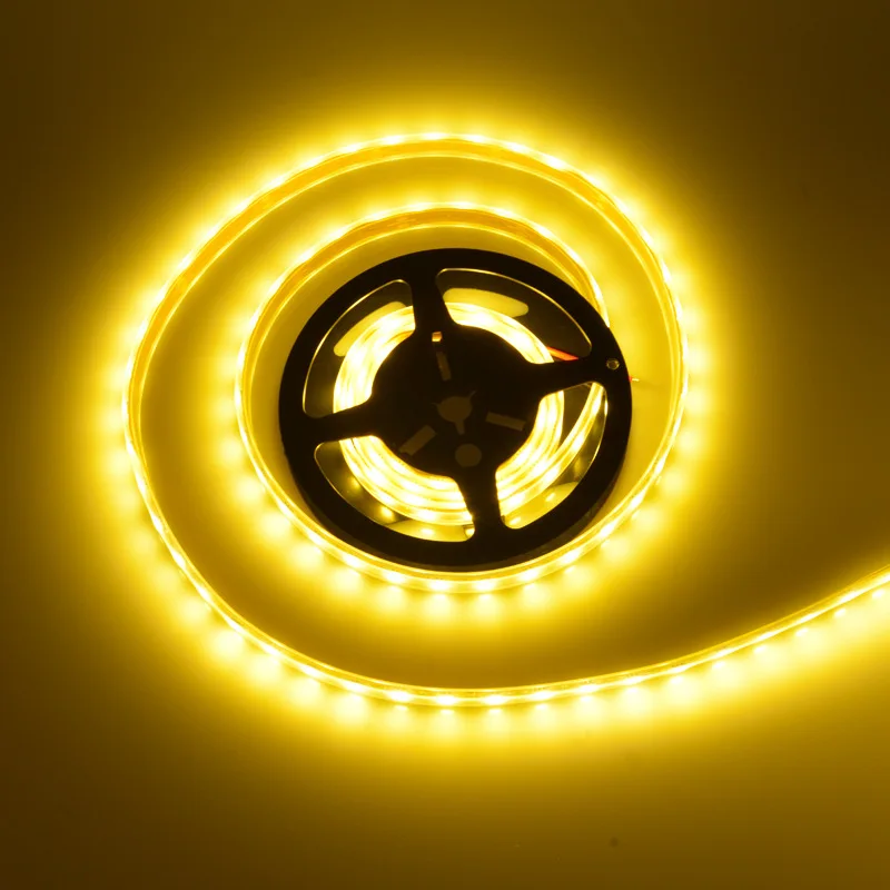 DC 5V 2835 Led Strip Waterproof USB power LED RGB Strip 60 pcs/M Suitable for Garden Living Room Decoration Multiple Color - Emitting Color: yellow see chart