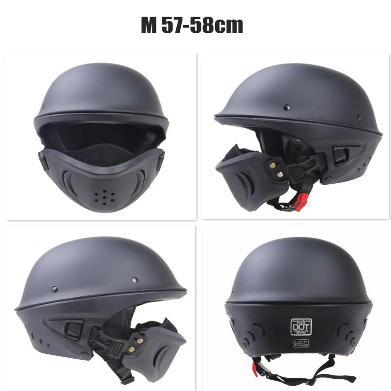 

Dot Certified Motorcycle Helmet Harley Retro Helmet Half Face Helmet